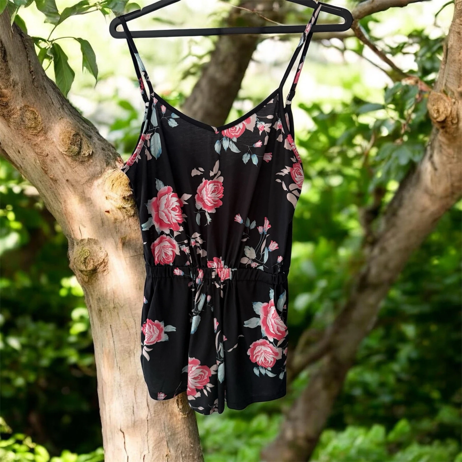 🌸 Combishort fluido con flores – Talla M 🌸 – photo 2